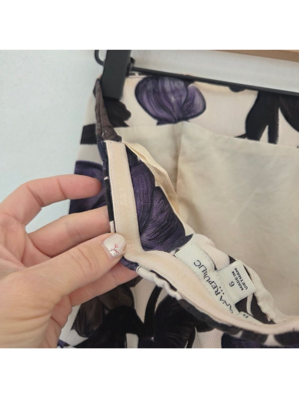 Banana Republic Strapless Cocktail Dress Spring Watercolor Floral Women's 6 - Picture 5 of 6